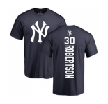 MLB Nike New York Yankees #30 David Robertson Navy Blue Backer T-Shirt