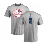 MLB Nike New York Yankees #33 Greg Bird Ash Backer T-Shirt