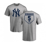 MLB Nike New York Yankees #5 Joe DiMaggio Gray RBI T-Shirt