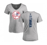MLB Women's Nike New York Yankees #19 Masahiro Tanaka Ash Backer T-Shirt