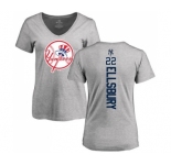 MLB Women's Nike New York Yankees #22 Jacoby Ellsbury Ash Backer T-Shirt