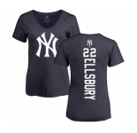 MLB Women's Nike New York Yankees #22 Jacoby Ellsbury Navy Blue Backer T-Shirt
