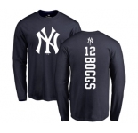 Women's New York Yankees #12 Wade Boggs Replica Navy Blue Alternate Baseball Jersey
