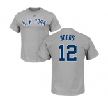 Women's New York Yankees #12 Wade Boggs Replica White Home Baseball Jersey