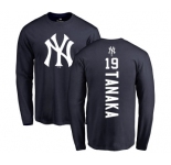 Women's New York Yankees #19 Masahiro Tanaka Replica Navy Blue Alternate Baseball Jersey