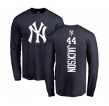 Women's New York Yankees #44 Reggie Jackson Replica Navy Blue Alternate Baseball Jersey