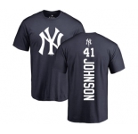 Youth New York Yankees #41 Randy Johnson Replica Grey Road Baseball Jersey