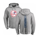 MLB Nike New York Yankees #13 Alex Rodriguez Ash Backer Pullover Hoodie