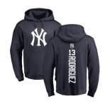 MLB Nike New York Yankees #13 Alex Rodriguez Navy Blue Backer Pullover Hoodie