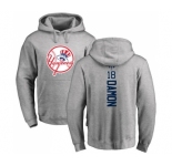 MLB Nike New York Yankees #18 Johnny Damon Ash Backer Pullover Hoodie
