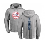 MLB Nike New York Yankees #5 Joe DiMaggio Ash Backer Pullover Hoodie