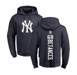 MLB Nike New York Yankees #68 Dellin Betances Navy Blue Backer Pullover Hoodie