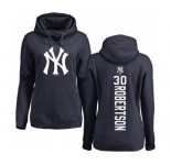 MLB Women's Nike New York Yankees #30 David Robertson Navy Blue Backer Pullover Hoodie