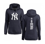 Women's New York Yankees #8 Yogi Berra Replica White Fashion Cool Base Baseball Jersey