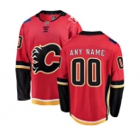 Youth Calgary Flames Customized Fanatics Branded Red Home Breakaway Hockey Jersey