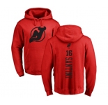 Hockey New Jersey Devils #16 Steve Santini Red One Color Backer Pullover Hoodie