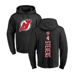 Hockey New Jersey Devils #4 Scott Stevens Black Backer Pullover Hoodie