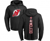 Hockey New Jersey Devils #41 Michael McLeod Black Backer Pullover Hoodie