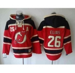 nhl jerseys new jersey devils #26 elias red[pullover hooded sweatshirt A]