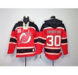 nhl jerseys new jersey devils #30 brodeur red[pullover hooded sweatshirt]