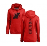 Hockey Women New Jersey Devils #45 Sami Vatanen Red One Color Backer Pullover Hoodie