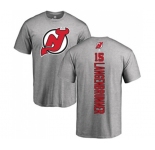 Hockey New Jersey Devils #15 Jamie Langenbrunner Ash Backer T-Shirt