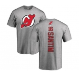 Hockey New Jersey Devils #16 Steve Santini Ash Backer T-Shirt