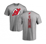 Hockey New Jersey Devils #6 Andy Greene Ash Backer T-Shirt