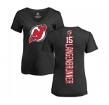 Hockey Women New Jersey Devils #15 Jamie Langenbrunner Black Backer T-Shirt