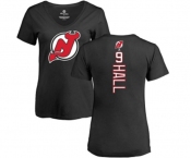 Hockey Women New Jersey Devils #9 Taylor Hall Black Backer T-Shirt