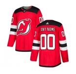New Jersey Devils Customized Authentic Red Home Hockey Jersey