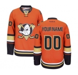 Anaheim Ducks Customized Premier Black Teal Alternate Hockey Jersey