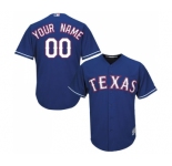 Youth Texas Rangers Customized Replica Royal Blue Alternate 2 Cool Base Baseball Jersey