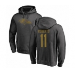 Football Baltimore Ravens #11 Seth Roberts Ash One Color Pullover Hoodie