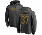 Football Baltimore Ravens #37 Iman Marshall Ash One Color Pullover Hoodie