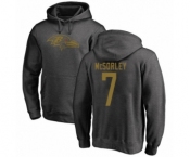 Football Baltimore Ravens #7 Trace McSorley Ash One Color Pullover Hoodie