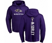 Football Baltimore Ravens #7 Trace McSorley Purple Backer Pullover Hoodie