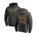 Football Baltimore Ravens #70 Ben Powers Ash One Color Pullover Hoodie