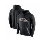 Men Baltimore Ravens Nike Black Champ Drive Vapor Speed Pullover Hoodie
