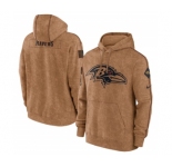Men's Baltimore Ravens 2023 Brown Salute to Service Pullover Hoodie
