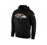 Men's Baltimore Ravens Nike Black KO Logo Essential Hoodie