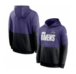 Men's Baltimore Ravens Sideline Impact Lockup Performance Pullover Hoodie