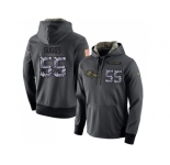 NFL Men's Nike Baltimore Ravens #55 Terrell Suggs Stitched Black Anthracite Salute to Service Player Performance Hoodie
