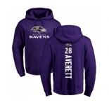NFL Nike Baltimore Ravens #28 Anthony Averett Purple Backer Pullover Hoodie