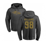 NFL Nike Baltimore Ravens #98 Brandon Williams Ash One Color Pullover Hoodie