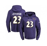 Nike Baltimore Ravens #23 Tony Jefferson Purple Name & Number Pullover NFL Hoodie
