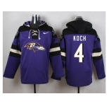 Nike Baltimore Ravens #4 Sam Koch Purple Player Pullover NFL