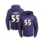 Nike Baltimore Ravens #55 Terrell Suggs Purple Name & Number Pullover NFL Hoodie