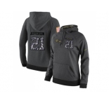 NFL Women's Nike Baltimore Ravens #21 Tony Jefferson Stitched Black Anthracite Salute to Service Player Performance Hoodie