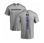 Football Baltimore Ravens #44 Marlon Humphrey Ash Backer T-Shirt